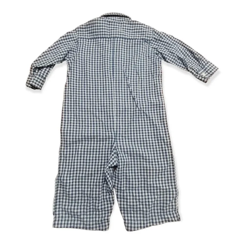 Ralph Lauren long sleeve plaid romper